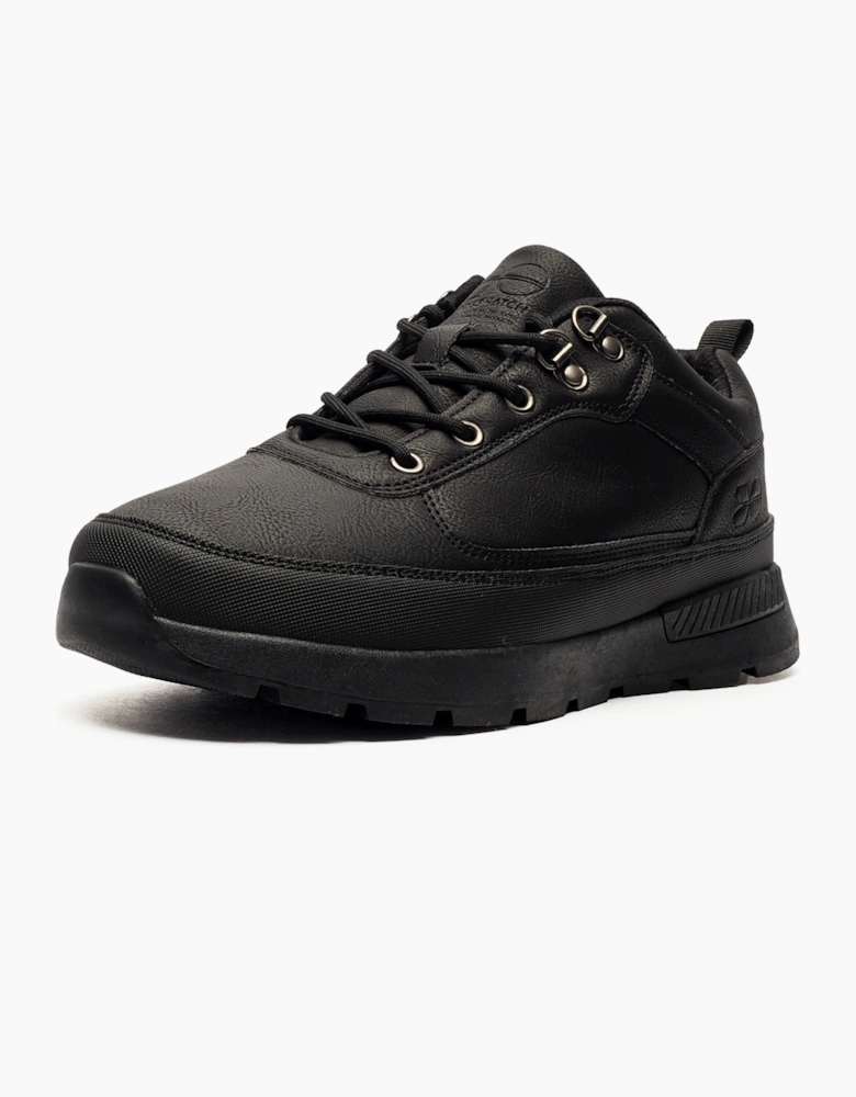 Crosshatch Banbury Mens Shoes Black Mono