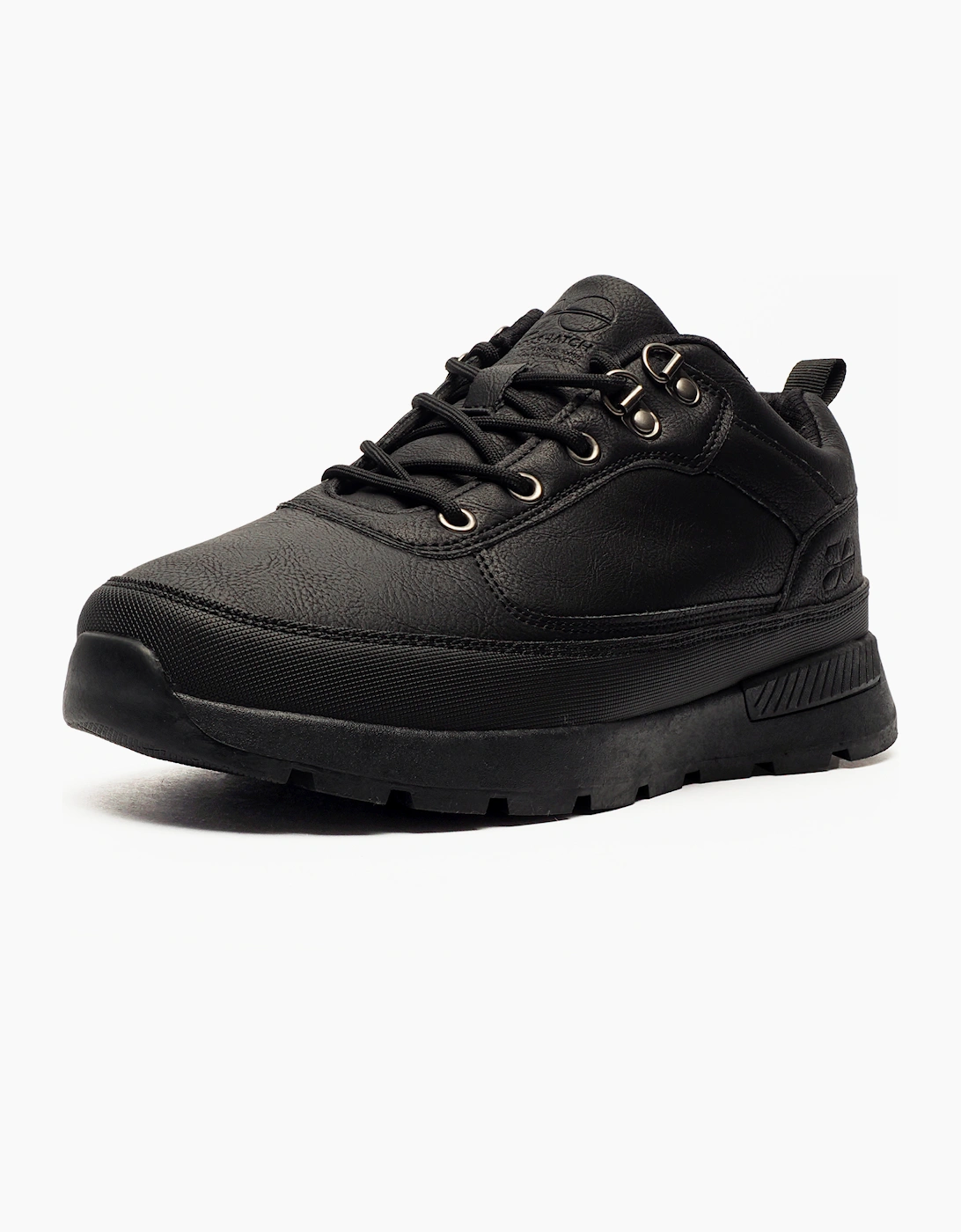 Crosshatch Banbury Mens Shoes Black Mono
