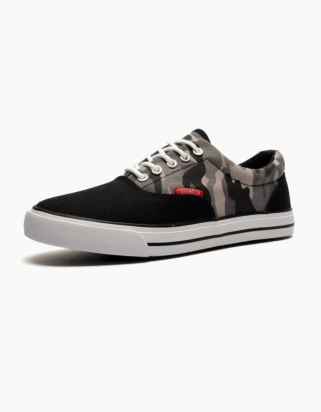 Crosshatch Skywalk Mens Trainers Black / Camo