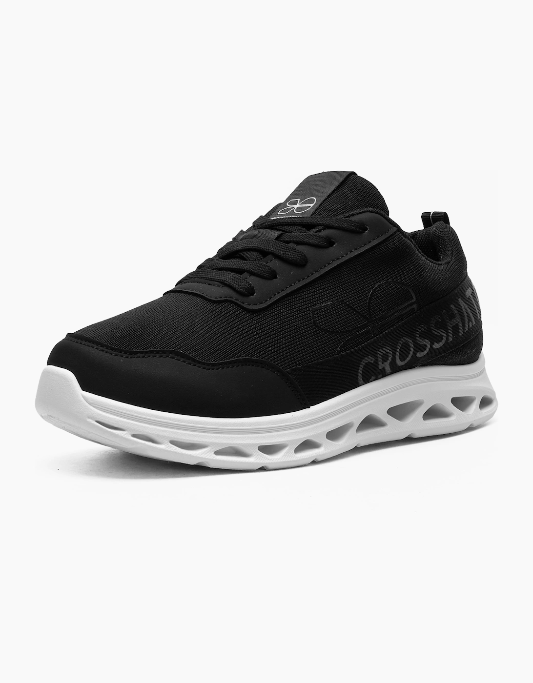 Crosshatch Jesmond Ultimate Mens Trainers Black / White