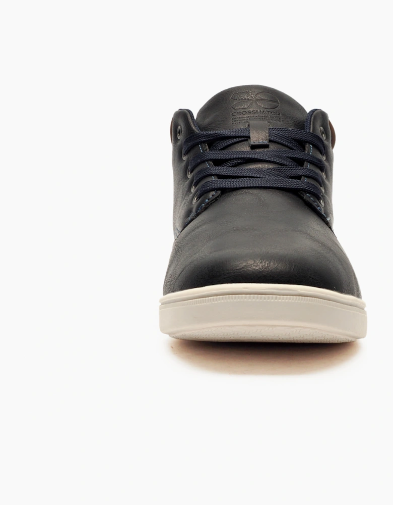 Crosshatch Signature Alistair Mens Chukka Boots Navy / Brown