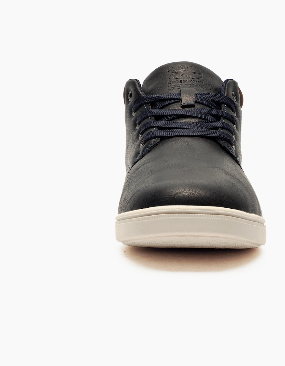 Crosshatch Signature Alistair Mens Chukka Boots Navy / Brown