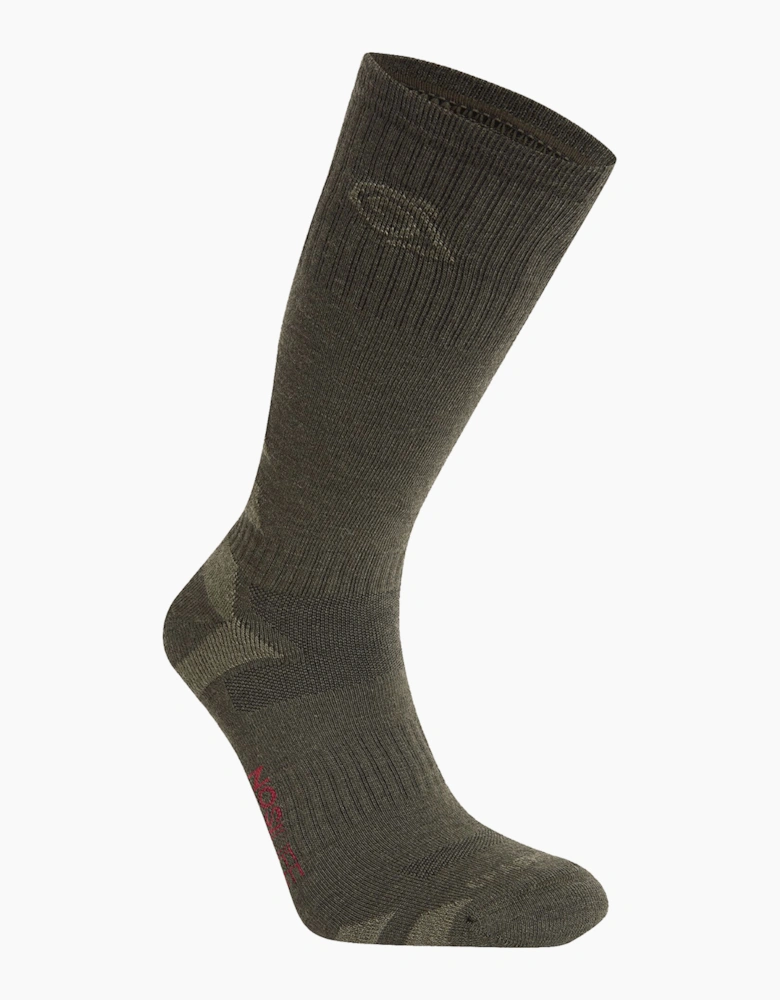 Craghoppers NosiLife Adventure Wool Socks Woodland Green / Parka Green