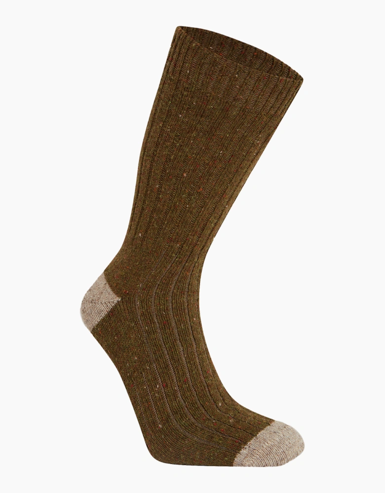 Craghoppers Torver Walking Socks Dark Moss / Beige