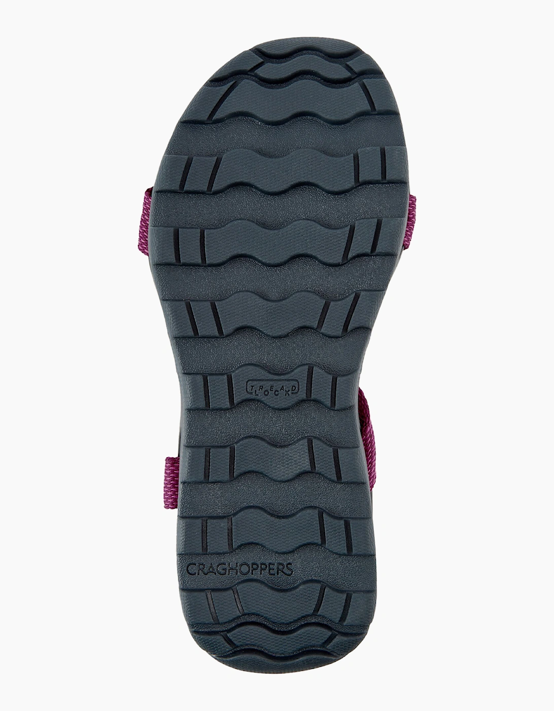 Craghoppers Locke Womens Sandals Charcoal / Raspberry