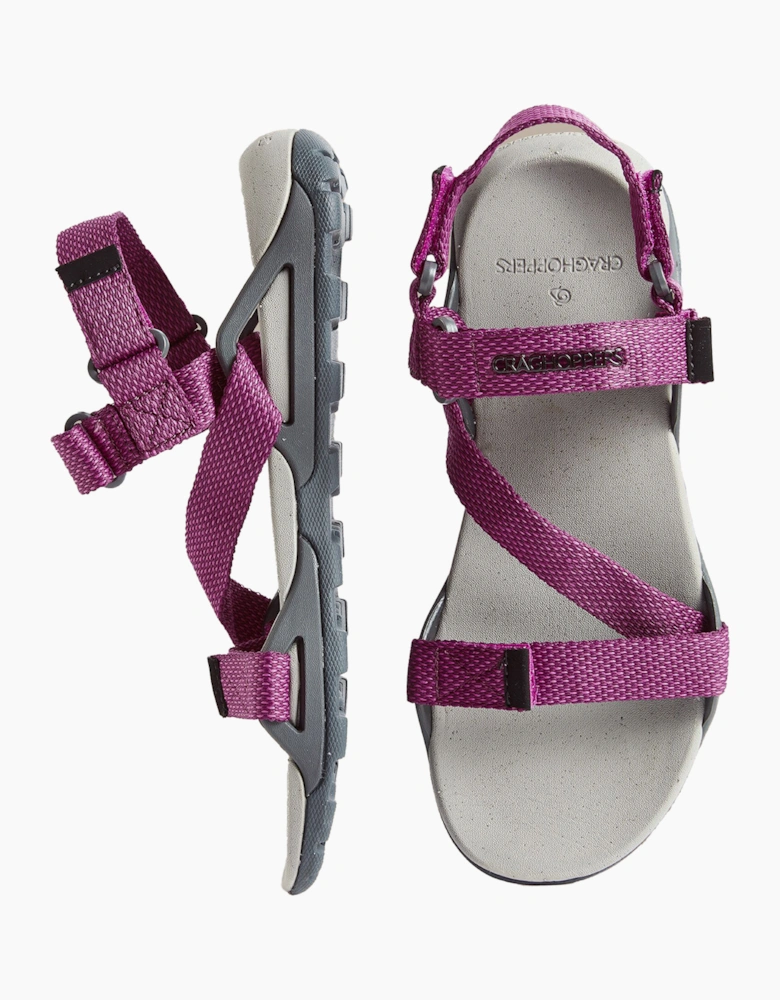 Craghoppers Locke Womens Sandals Charcoal / Raspberry