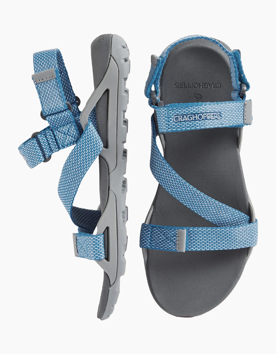 Craghoppers Locke Womens Sandals Cloud Grey / Harbour Blue