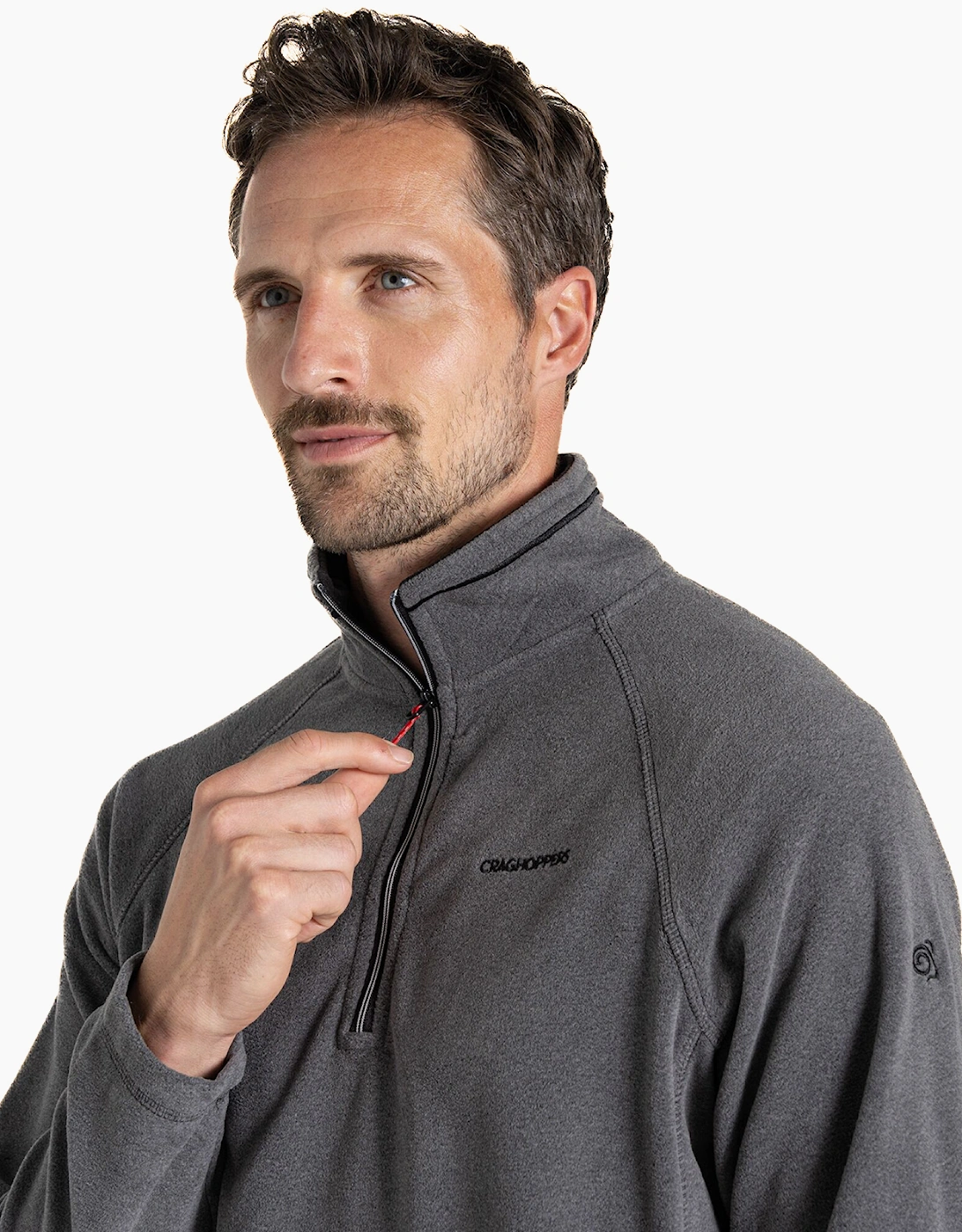 Craghoppers Corey VI Mens Half Zip Fleece BlkPepp Marl
