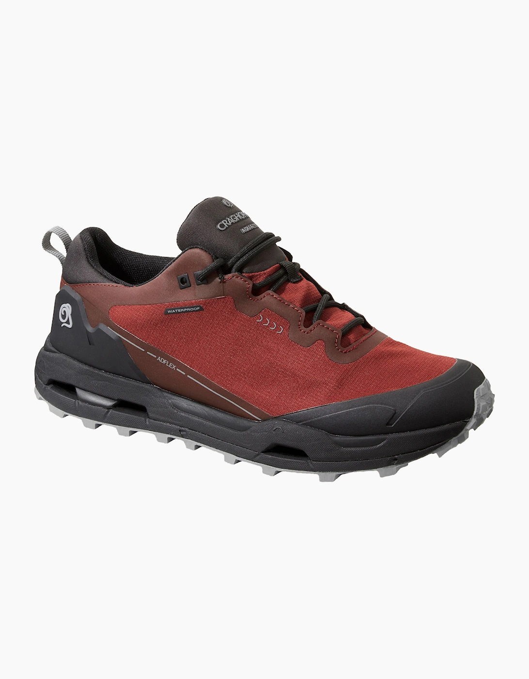 Craghoppers Adflex Low 2 Waterproof Mens Trail Shoes Red Brick / Black