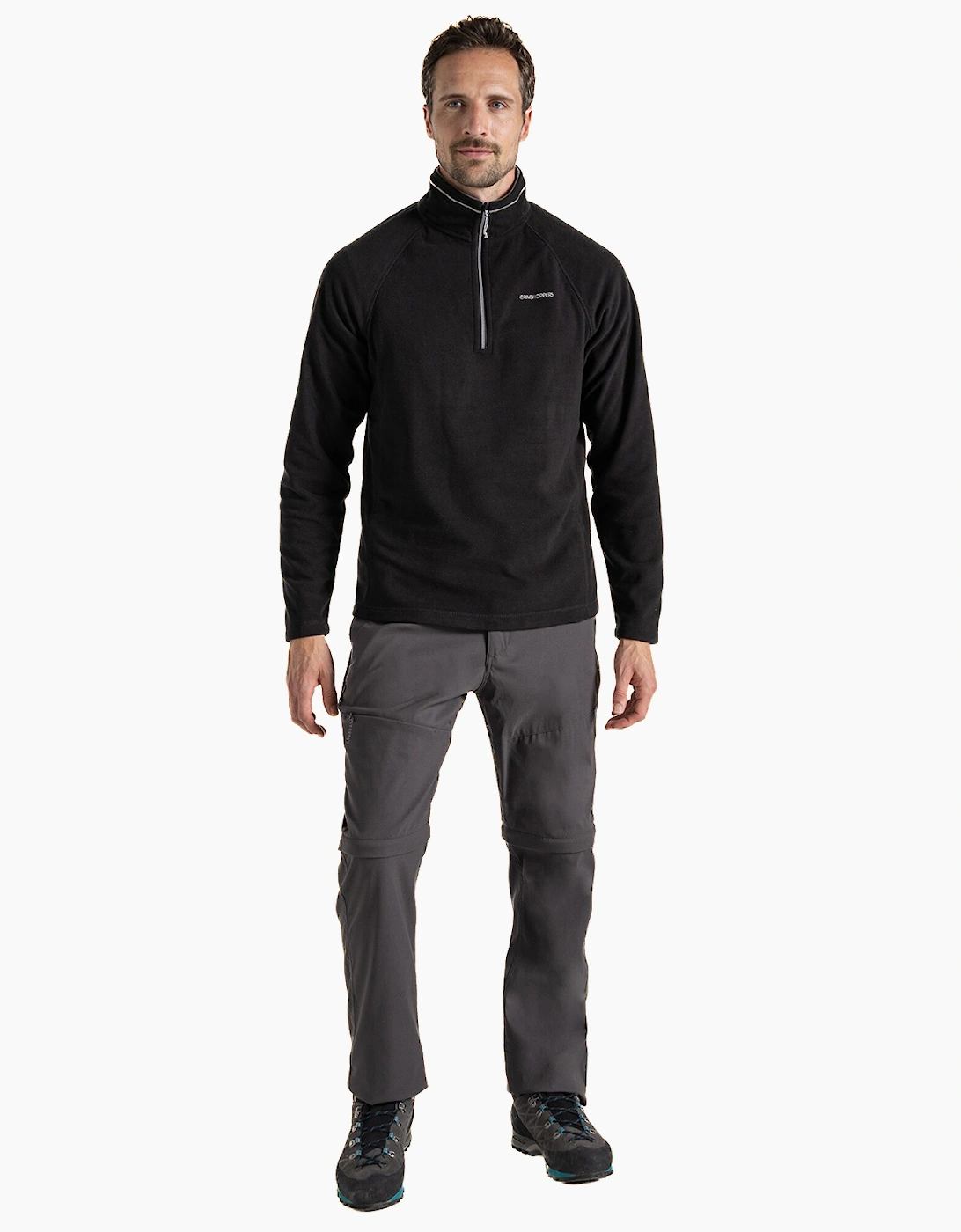 Craghoppers Corey VI Mens Half Zip Fleece Black