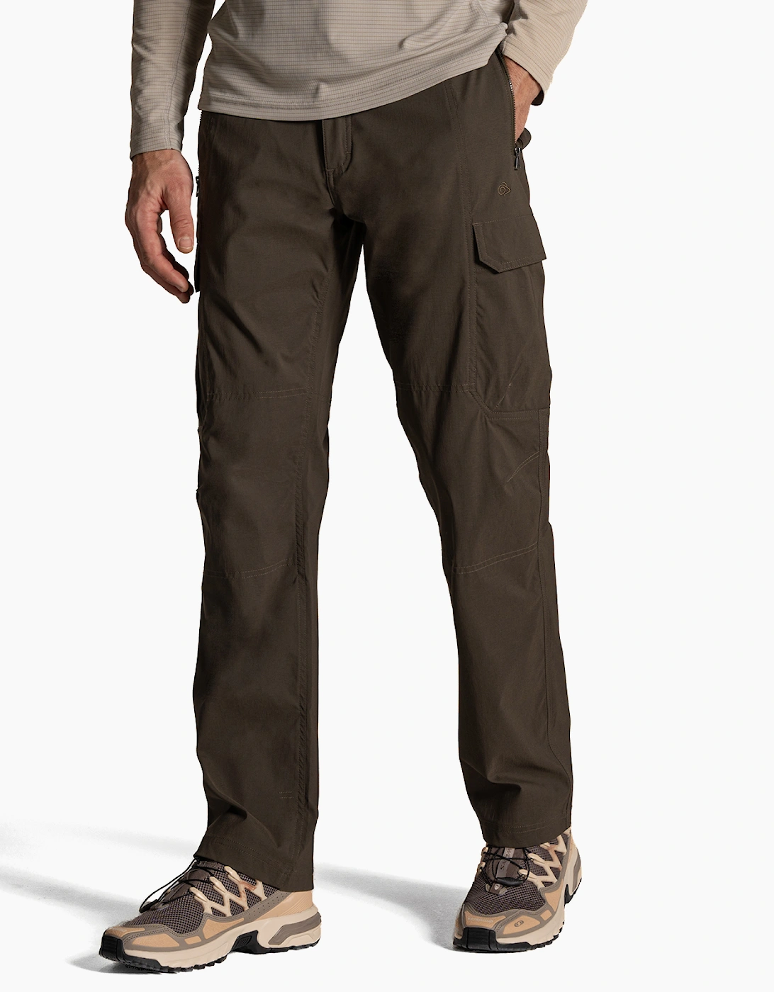 Craghoppers Kiwi Pro Mens Cargo Trousers (Small Fit) Woodland Green