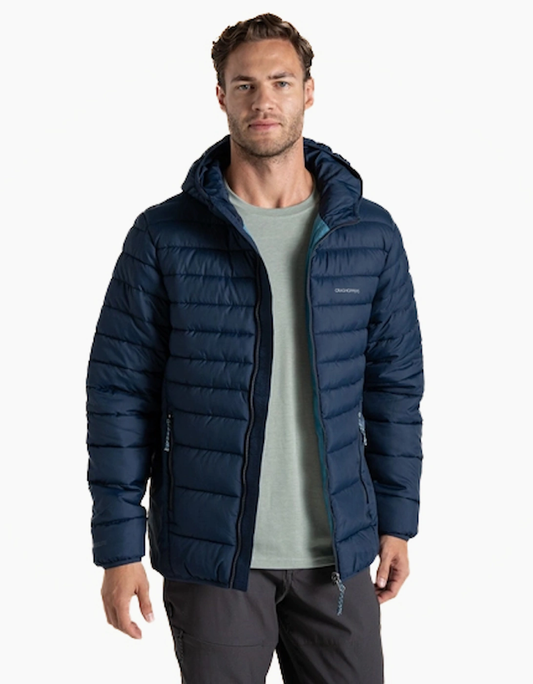 Craghoppers Compresslite IX Mens Hooded Insulated Jacket Blue Navy