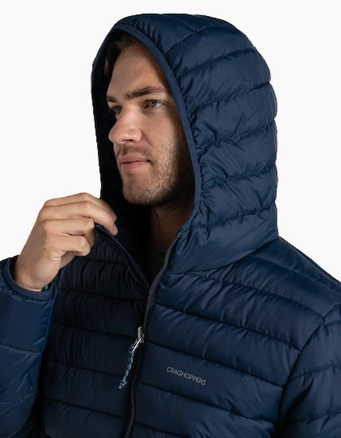 Craghoppers Compresslite IX Mens Hooded Insulated Jacket Blue Navy