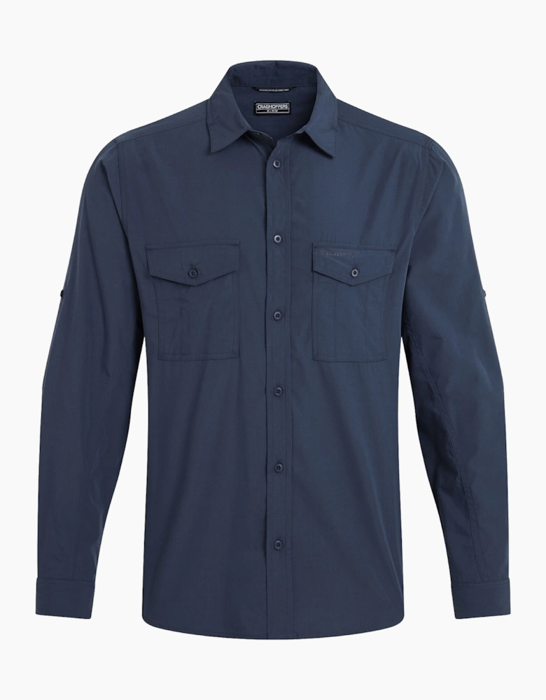 Craghoppers Kiwi II Mens Long Sleeved Shirt Ombre Blue