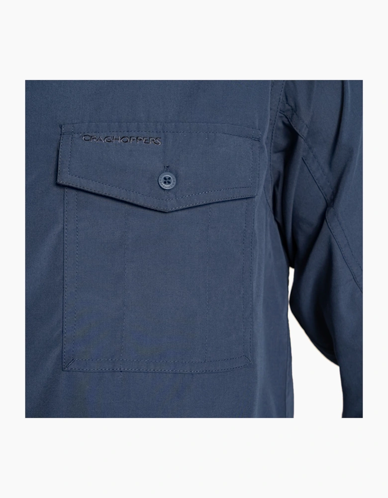 Craghoppers Kiwi II Mens Long Sleeved Shirt Ombre Blue