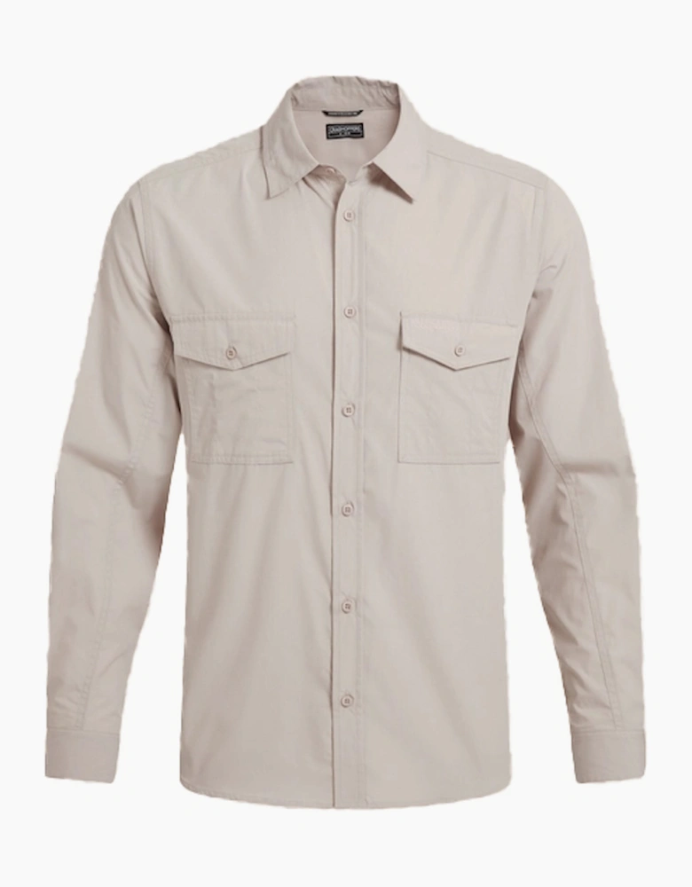 Craghoppers Kiwi II Mens Long Sleeve Shirt Oatmeal