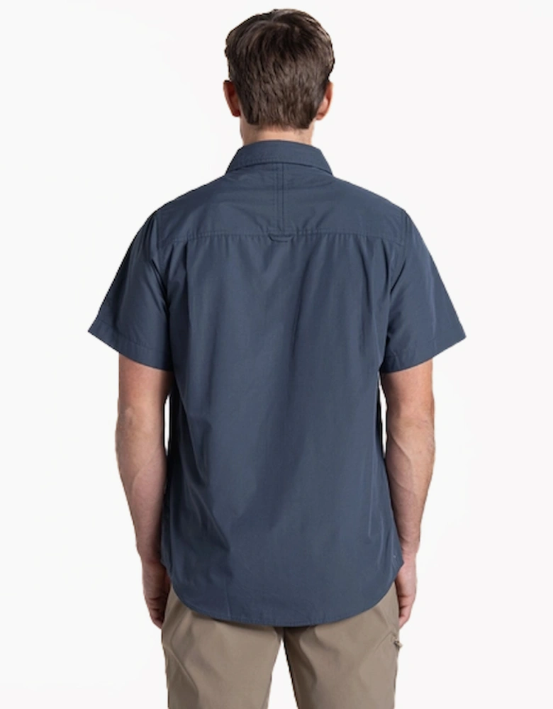 Craghoppers Kiwi II Mens Short Sleeve Shirt Ombre Blue