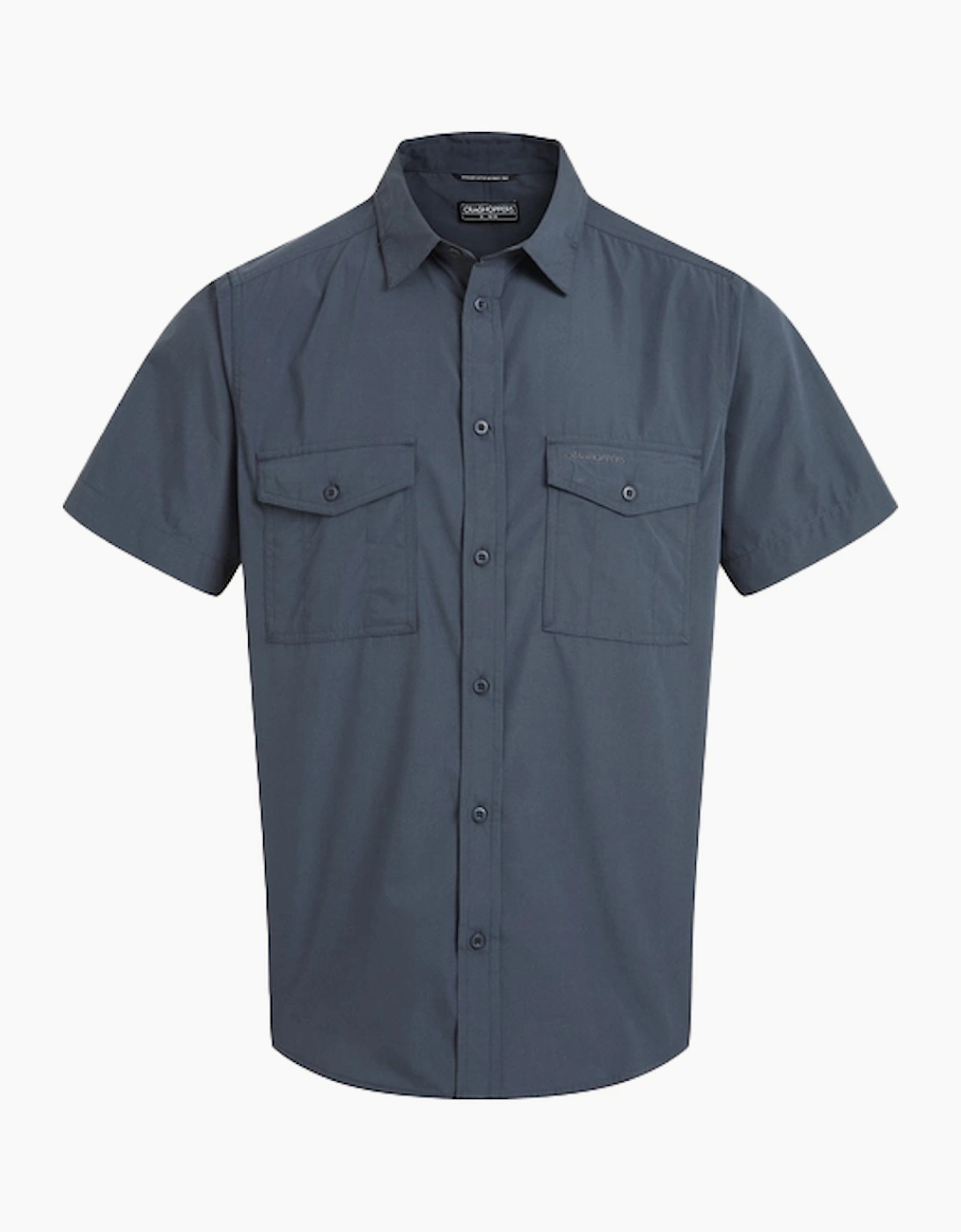 Craghoppers Kiwi II Mens Short Sleeve Shirt Ombre Blue