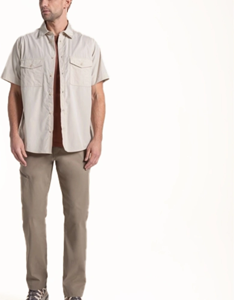 Craghoppers Kiwi II Mens Short Sleeve Shirt Oatmeal