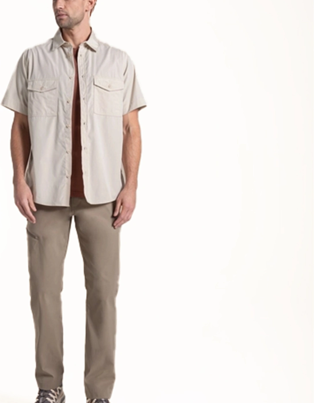 Craghoppers Kiwi II Mens Short Sleeve Shirt Oatmeal