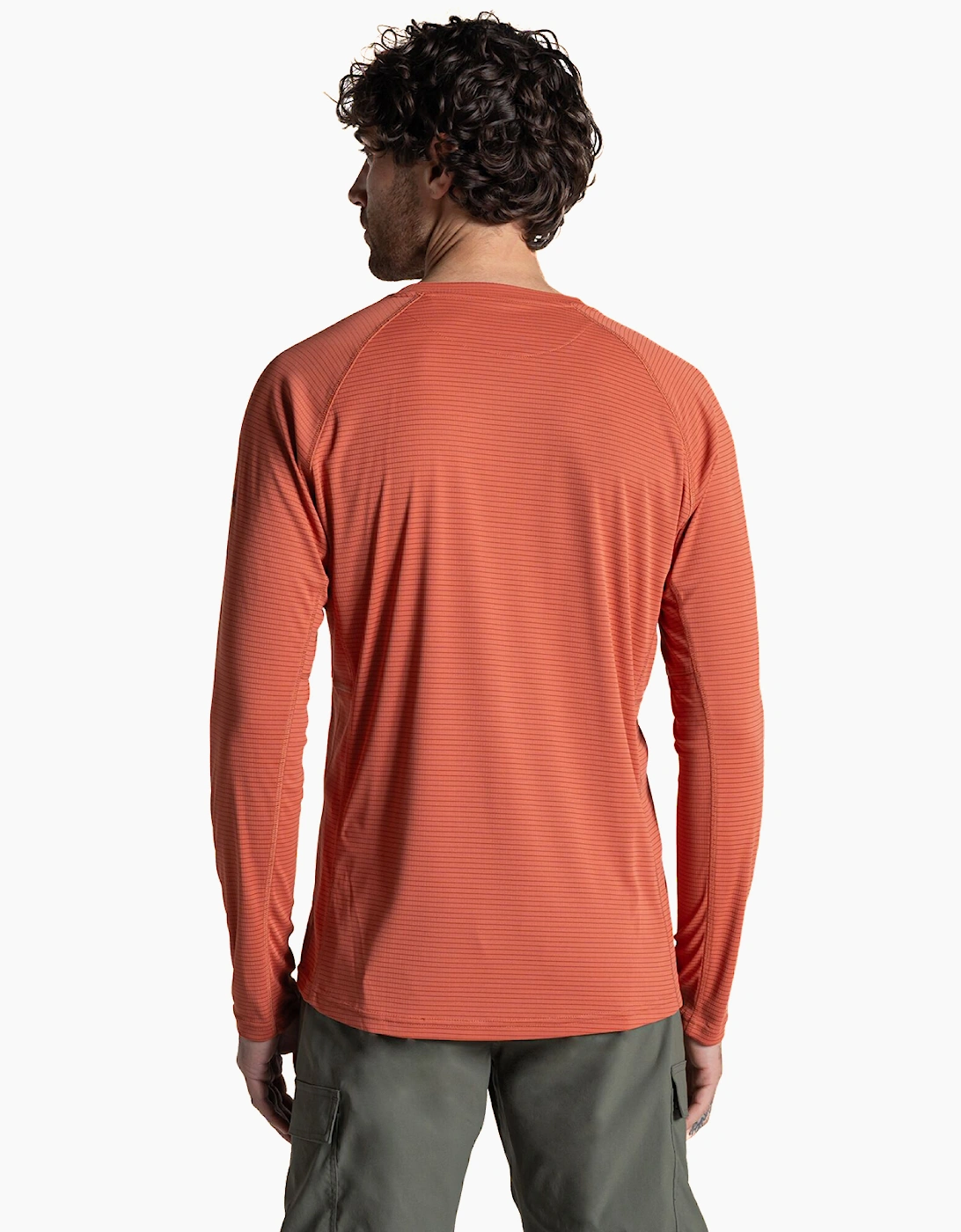 Craghoppers NosiLife SolarShield+ Mens Long Sleeve T-Shirt Dark Sahara