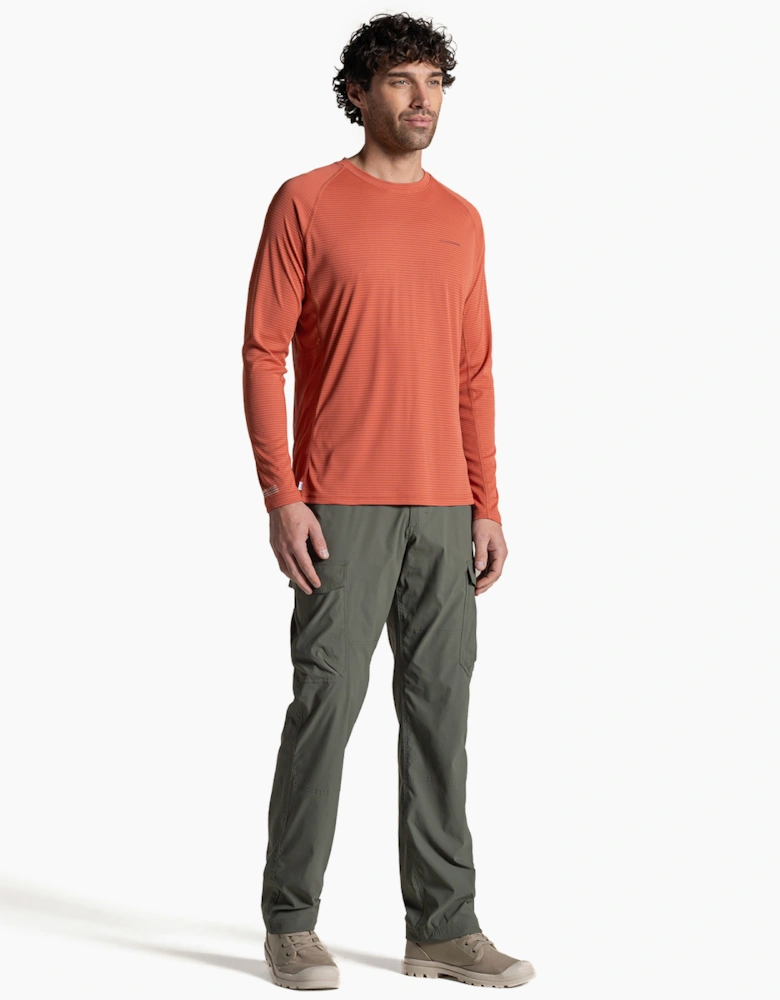 Craghoppers NosiLife SolarShield+ Mens Long Sleeve T-Shirt Dark Sahara
