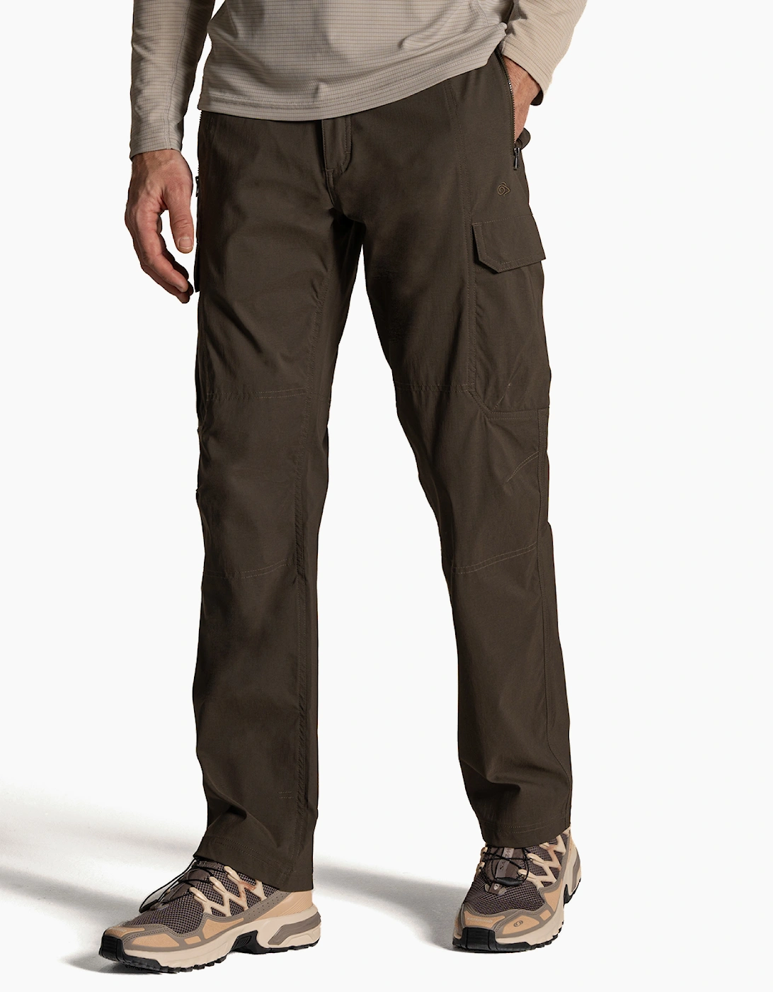 Craghoppers Kiwi Pro Mens Cargo Trousers (Long Fit) Woodland Green