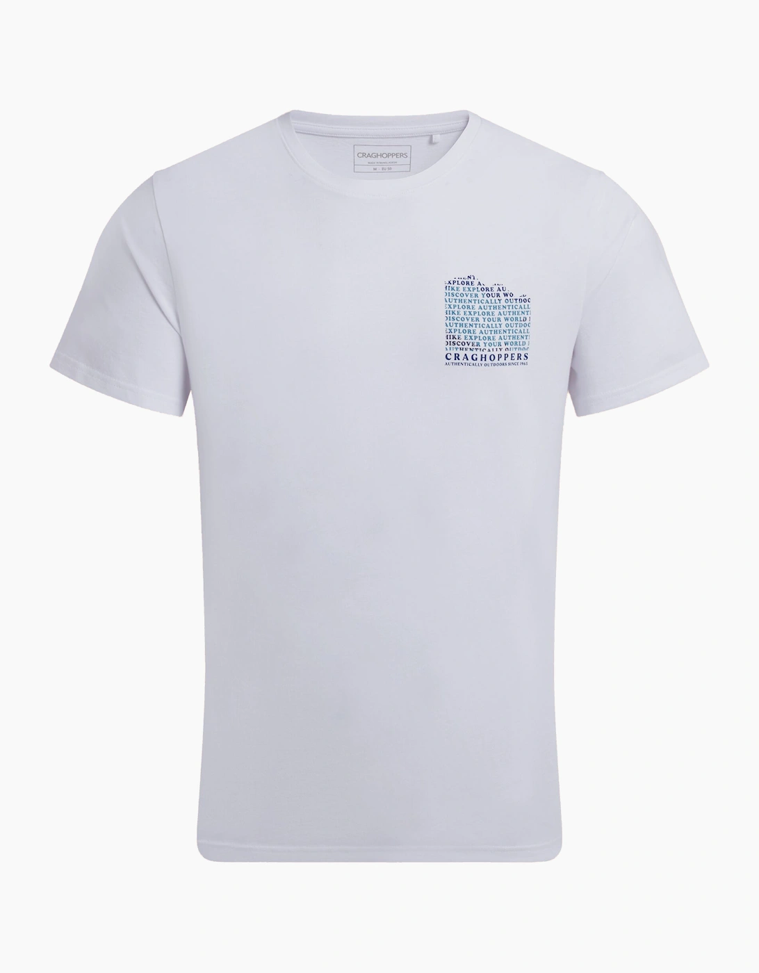 Craghoppers Lucent II Mens T-Shirt WhiteMountin