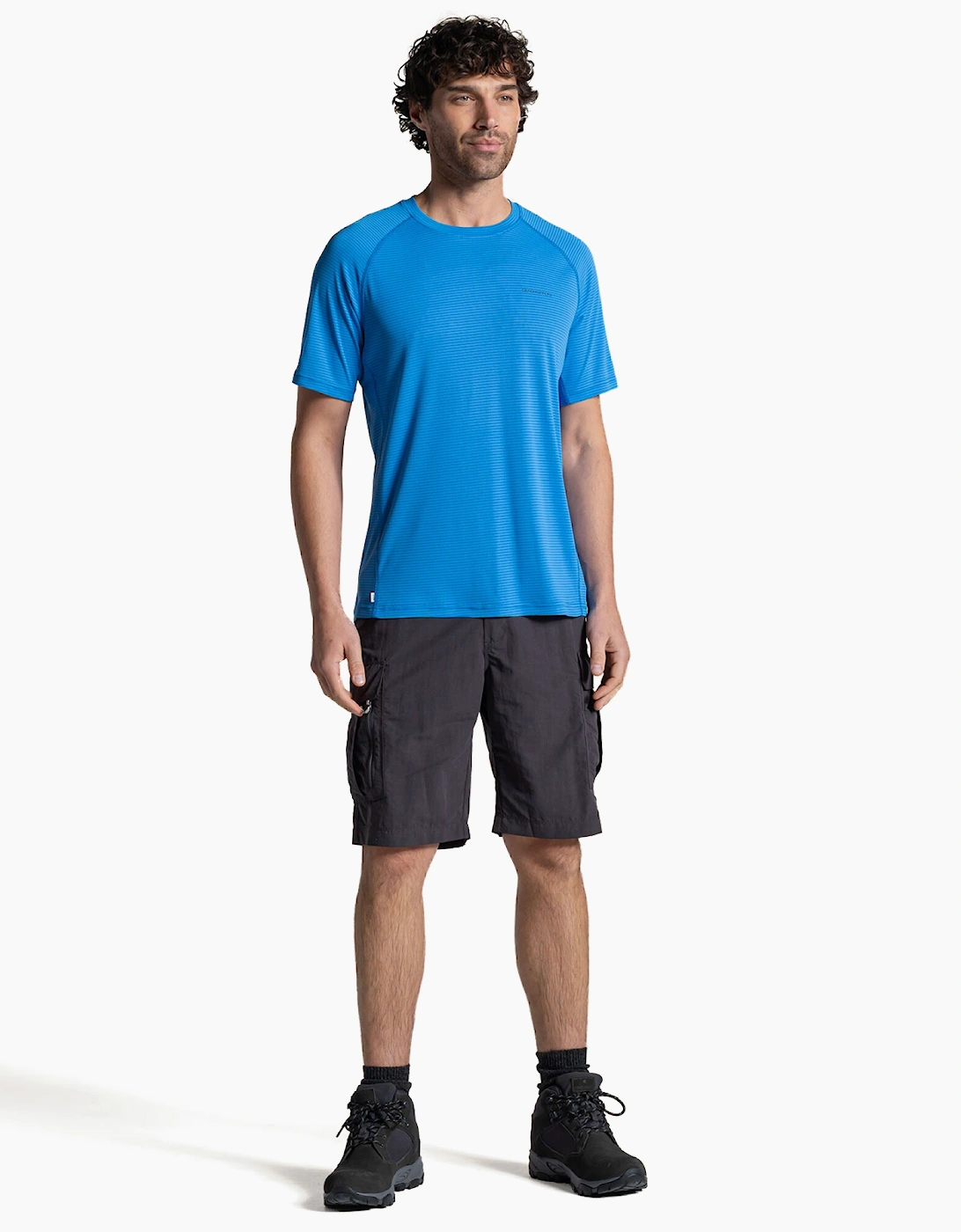 Craghoppers NosiLife SolarShield+ Mens Short Sleeve T-Shirt Azure Sky