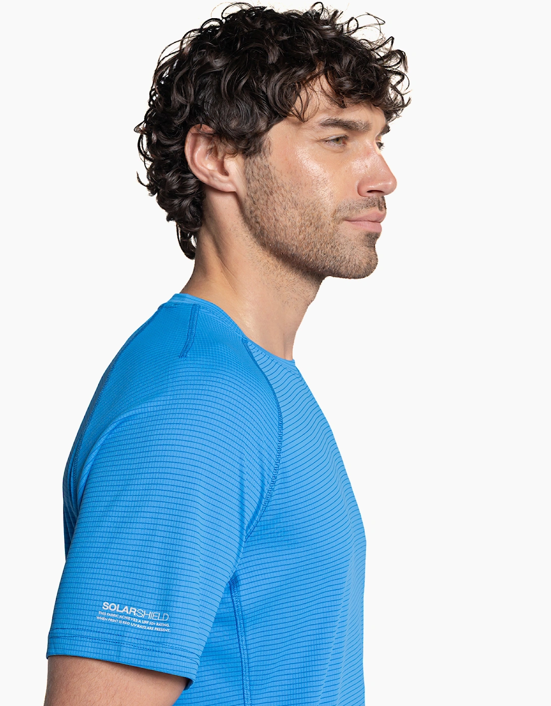 Craghoppers NosiLife SolarShield+ Mens Short Sleeve T-Shirt Azure Sky