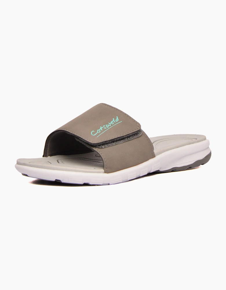 Cotswold Classic Comfort Womens Slider Sandals Grey / Blue