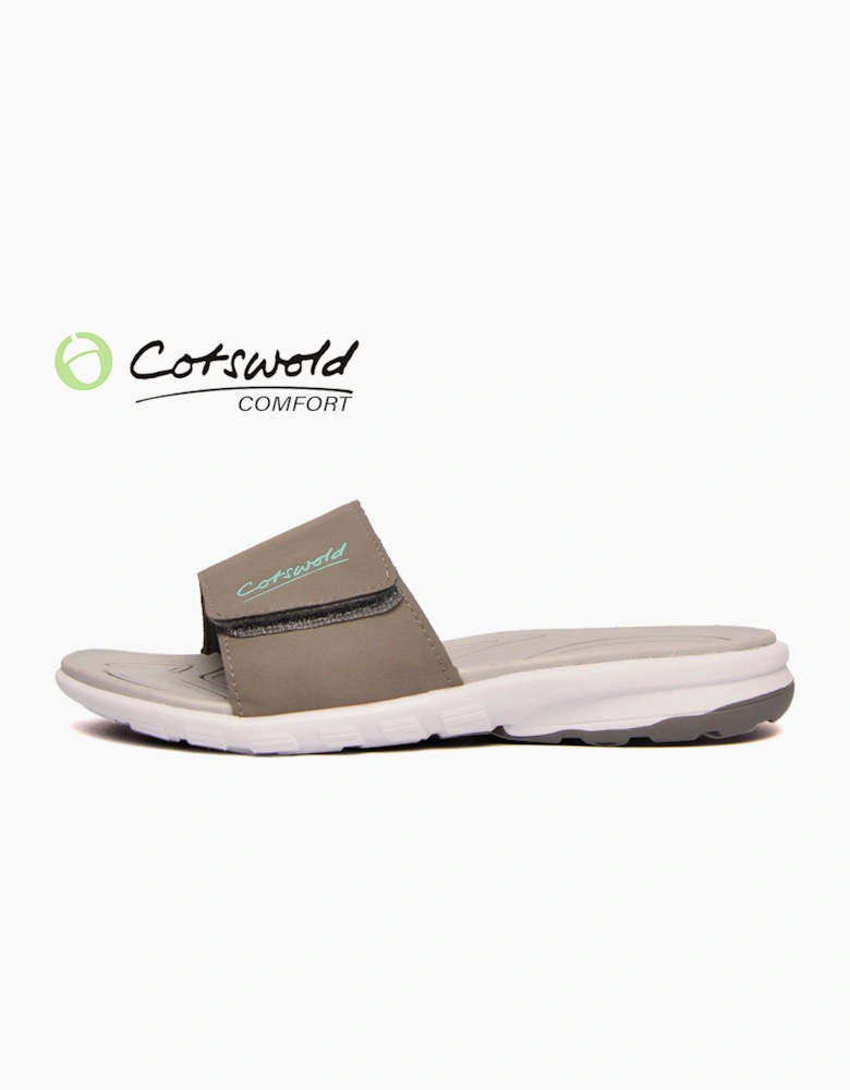 Cotswold Classic Comfort Womens Slider Sandals Grey / Blue