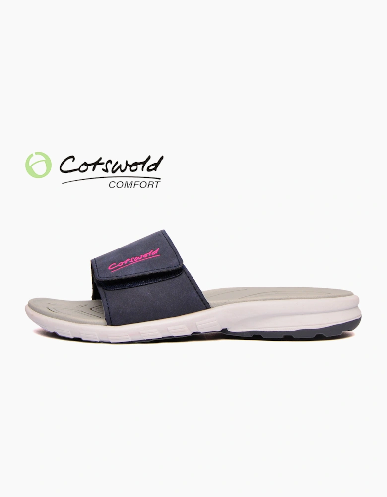 Cotswold Classic Comfort Womens Slider Sandals Navy
