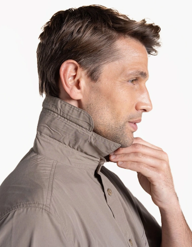 Craghoppers Kiwi II Mens Short Sleeve Shirt Pebble