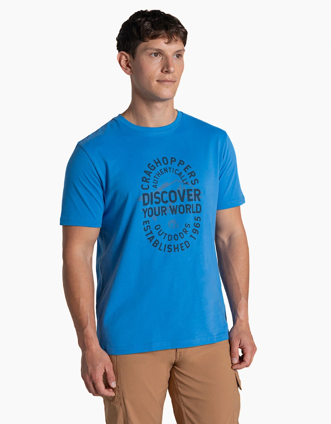 Craghoppers Lucent II Mens T-Shirt Azure Sky