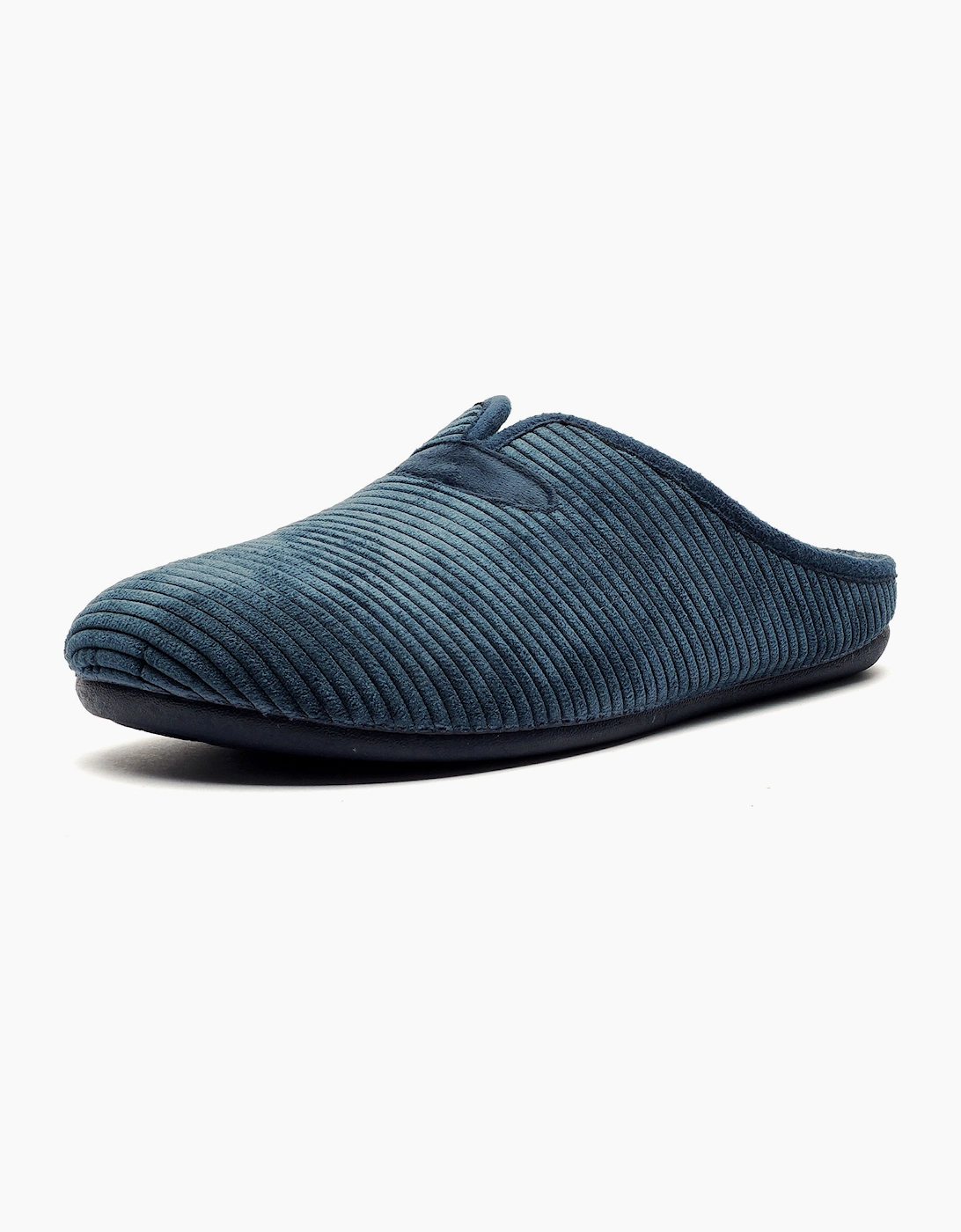 Cotswold Classic Luxe Mens Mule Slippers Navy