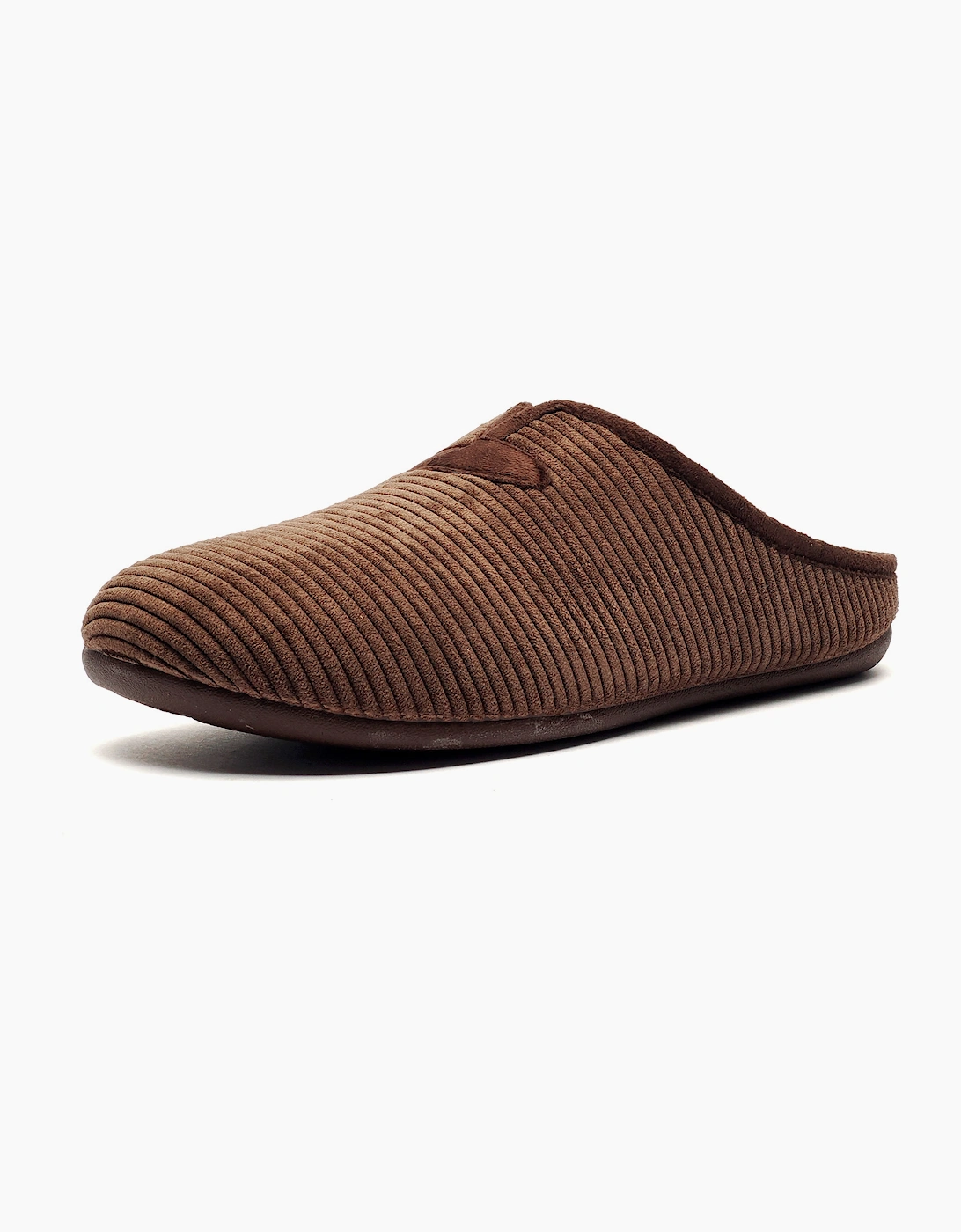 Cotswold Classic Luxe Mens Mule Slippers Brown