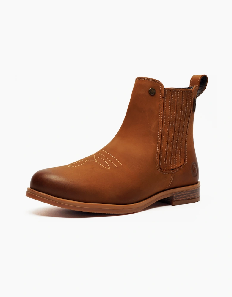 Cotswold Didbrook Womens Waterproof Leather Ankle Boots Tan