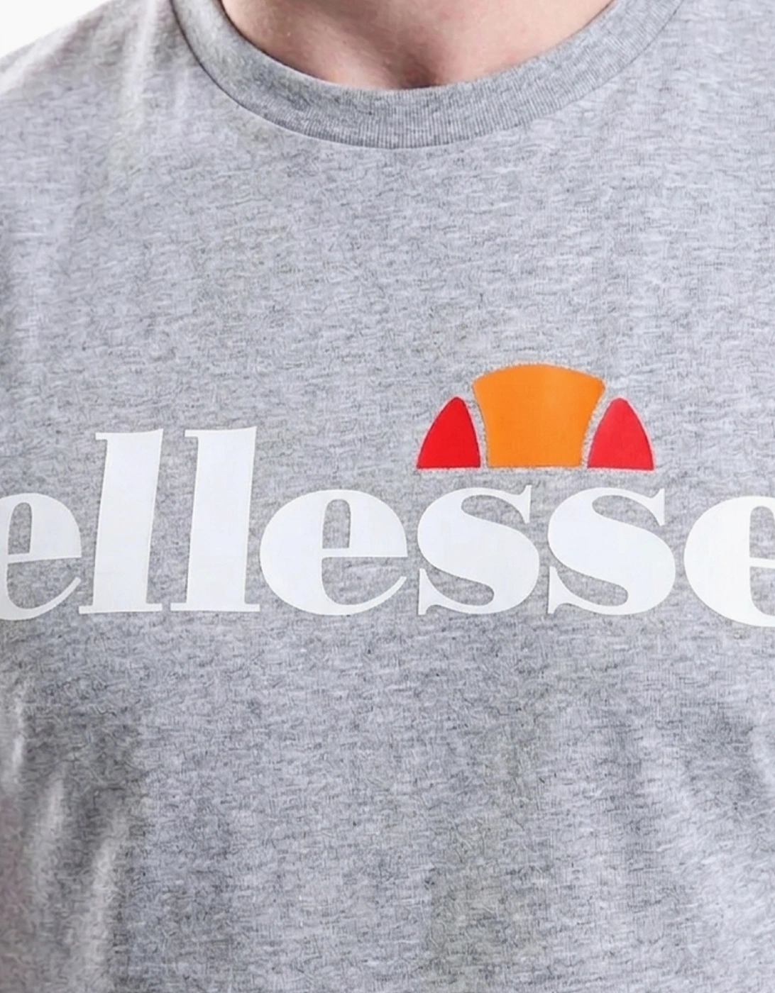 Ellesse Tewsbury Mens Heritage T-Shirt Light Grey