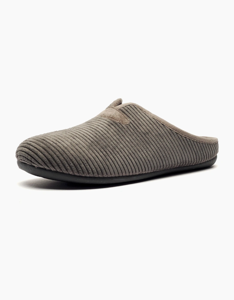Cotswold Classic Luxe Mens Mule Slippers Grey