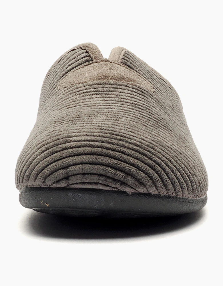 Cotswold Classic Luxe Mens Mule Slippers Grey