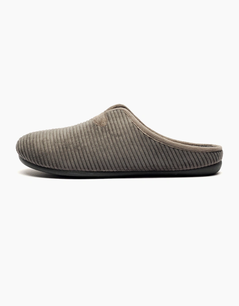 Cotswold Classic Luxe Mens Mule Slippers Grey