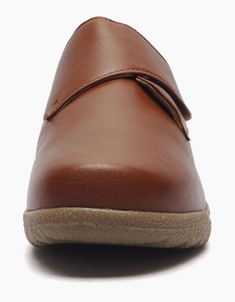 Fleet & Foster Elaine Leather Waterproof Womens Shoes Tan