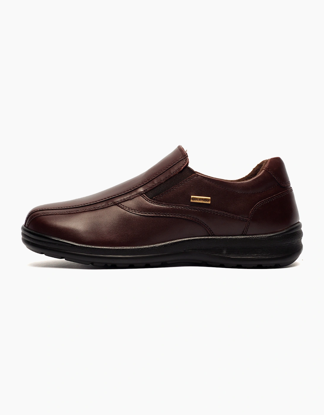 Fleet & Foster Magpie Mens Waterproof Leather Shoes Brown
