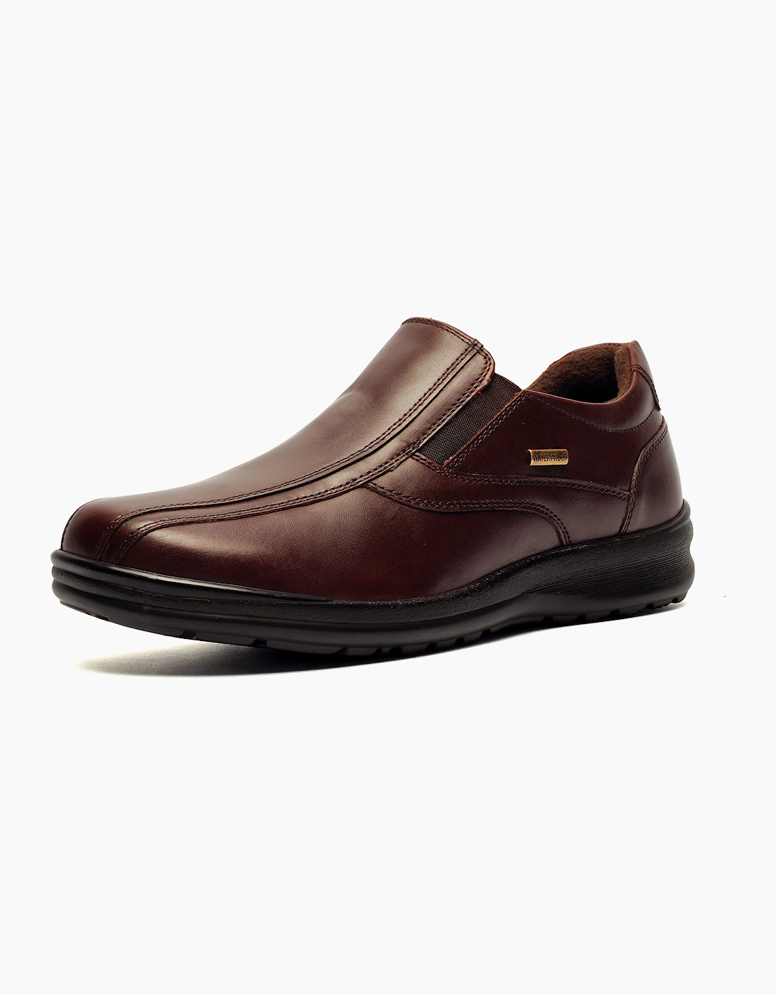 Fleet & Foster Magpie Mens Waterproof Leather Shoes Brown
