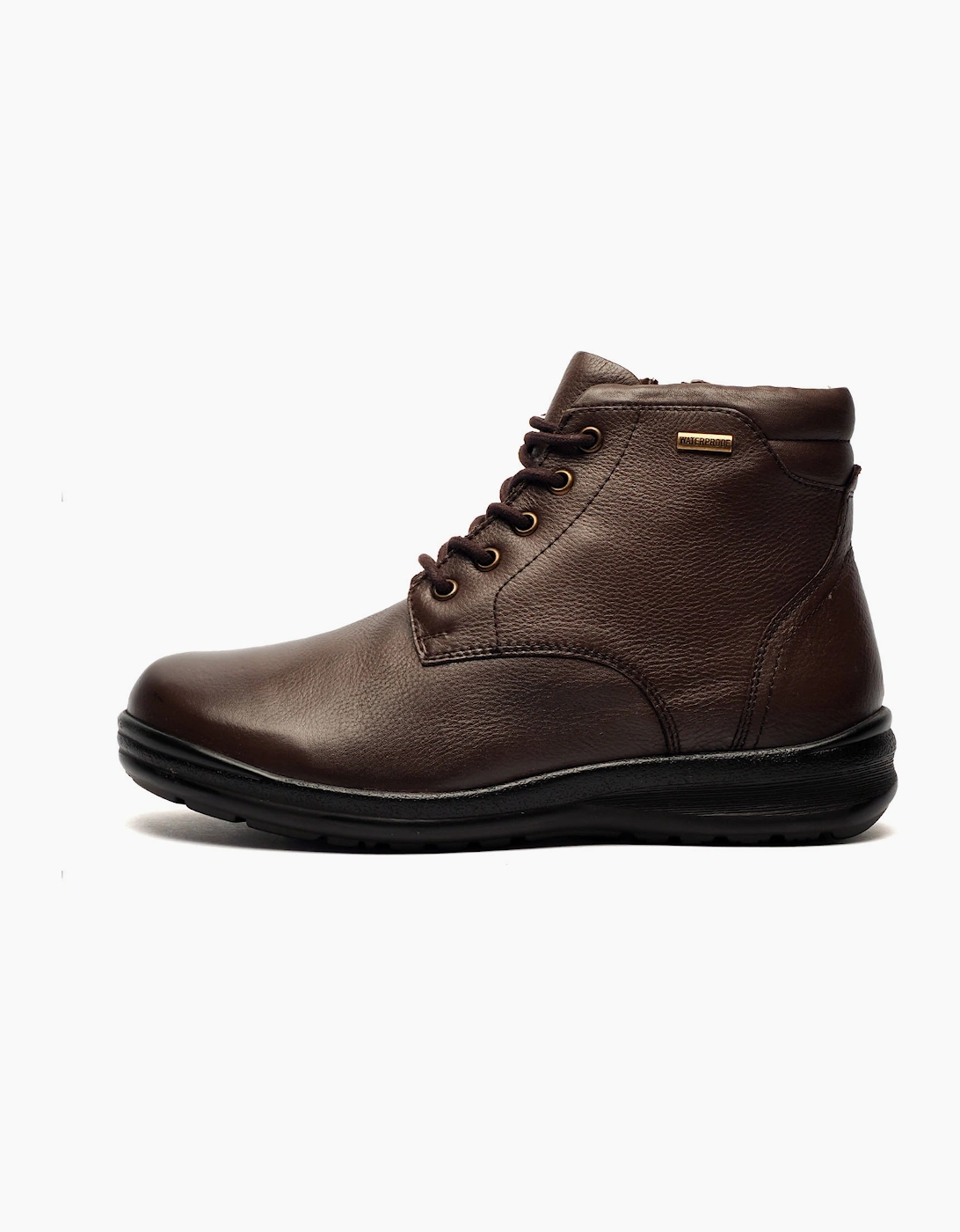 Fleet & Foster Jay Mens Waterproof Leather Boots Brown