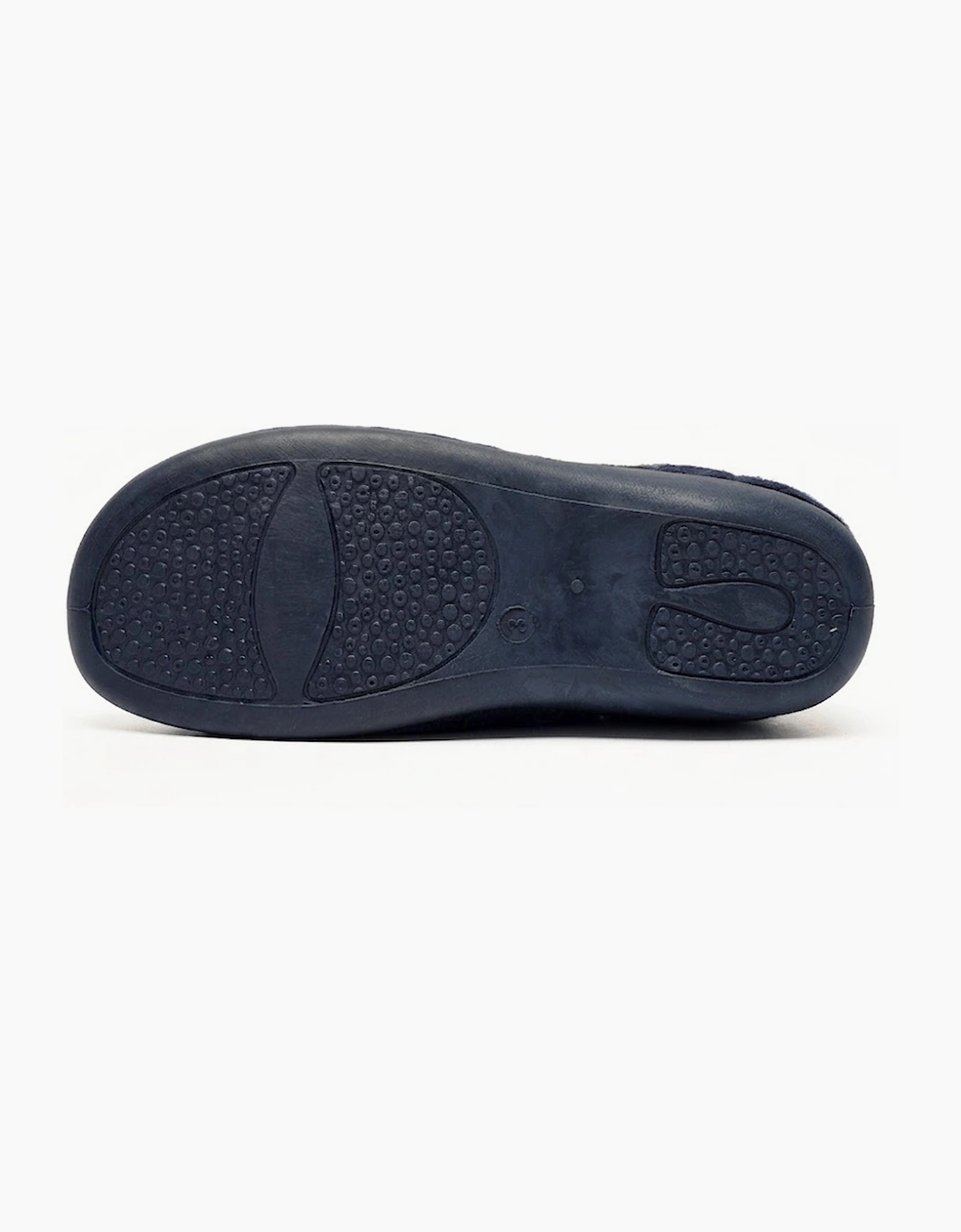 Fleet & Foster Sarina Womens Memory Foam Slippers Navy / Cream