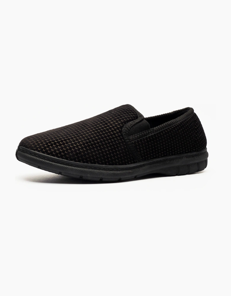 Fleet & Foster John Mens Slippers Black
