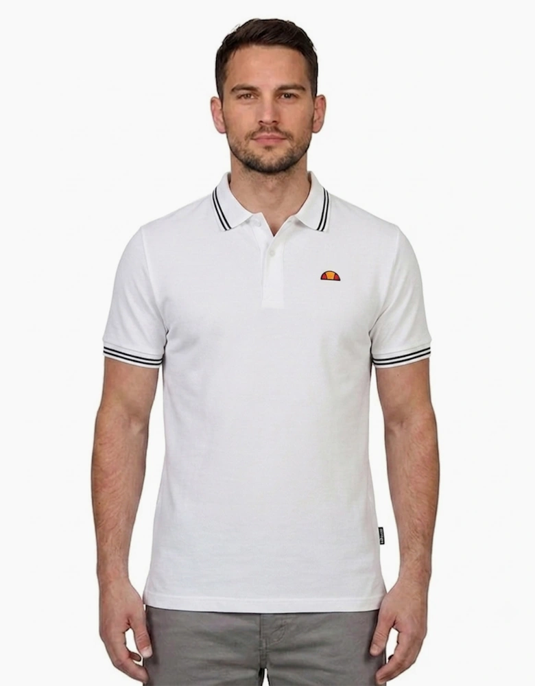 Ellesse Dioran Tipped Mens Polo Shirt White
