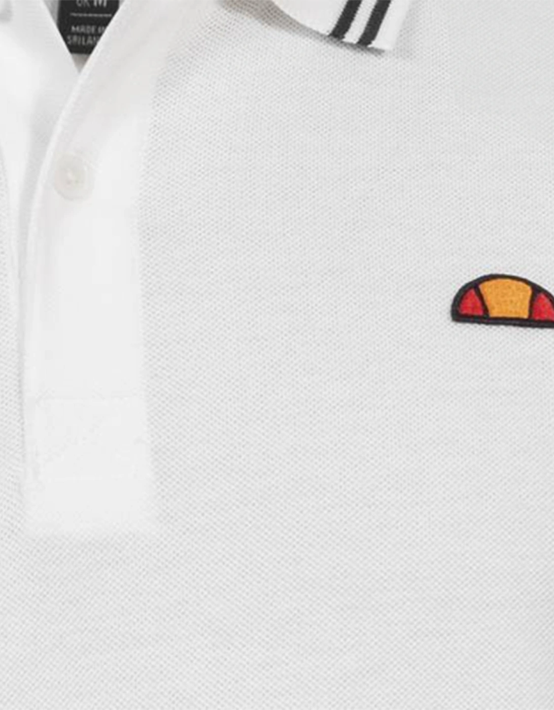 Ellesse Dioran Tipped Mens Polo Shirt White
